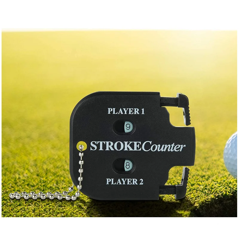 Pack of 2 Mini Golf Score Shot Stroke Counter Clicker Keychain for Golf Game Scorekeeper Outdoor Sport Scoreboard