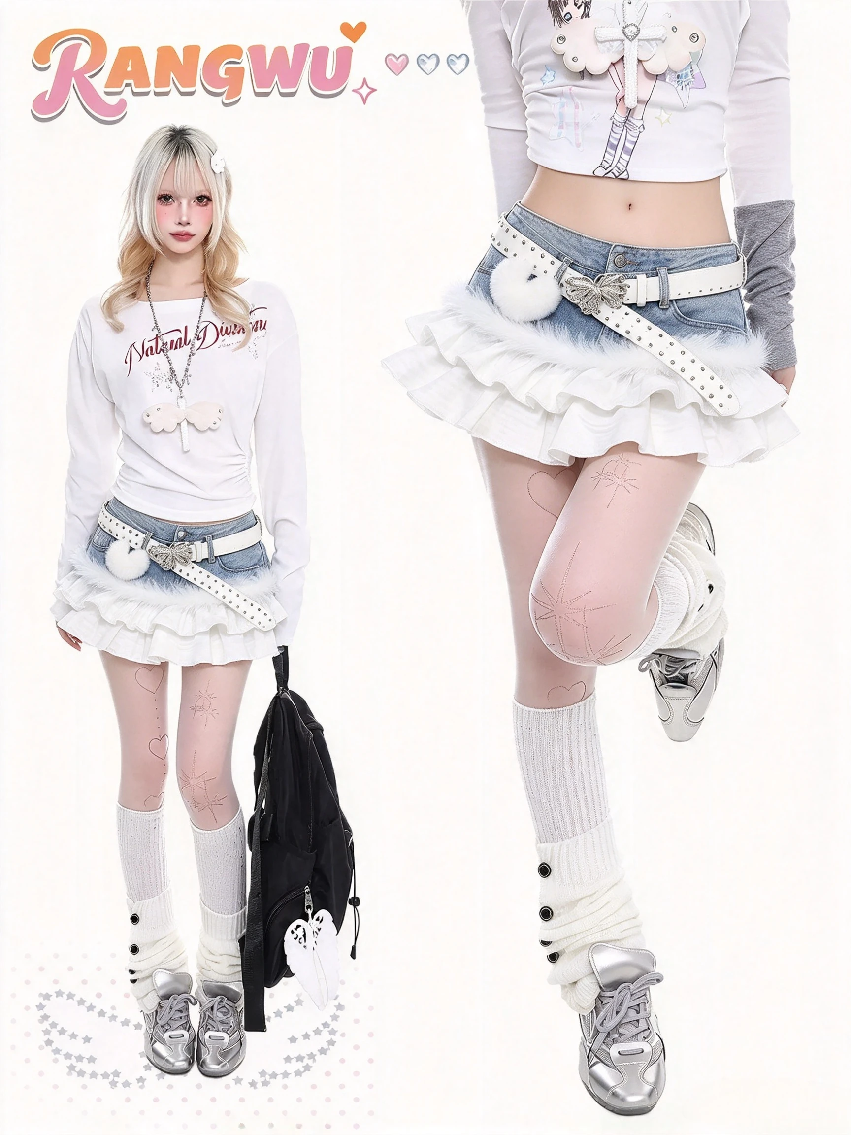 90s Vintage Washed Denim Mini Skirt Womens Y2K Subculture Streetwear A-Line Jeans Skirt High Waist Slim Casual Wear