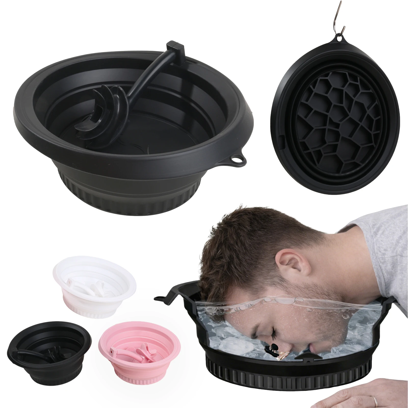 

Складная силиконовая чаша для ледяных процедур для лица, портативная, для холодного погружения, с дыхательной трубкой, для сужения пор, инструмент для ухода за кожей