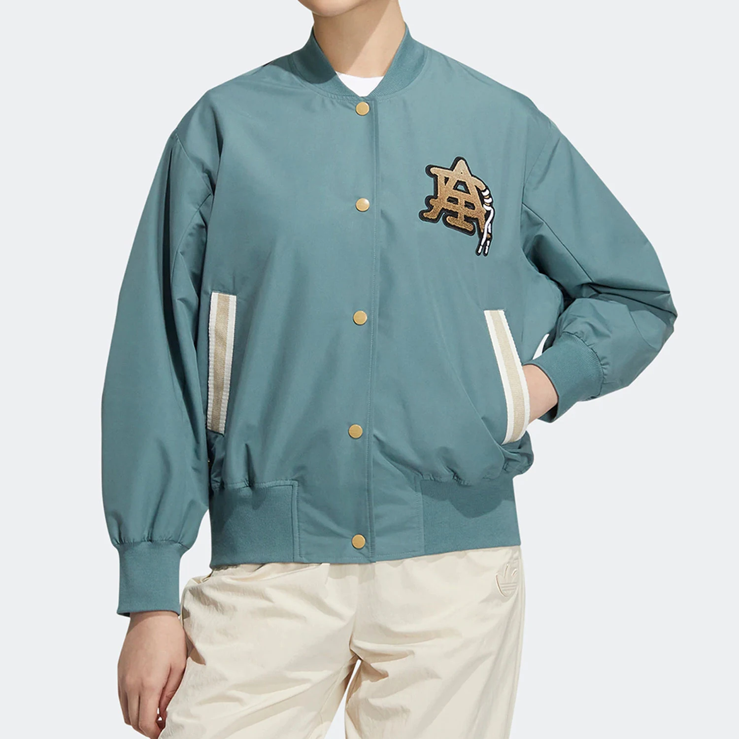 Adidas Originals Trefoil Womens Single Button Sports Jacket HS1919