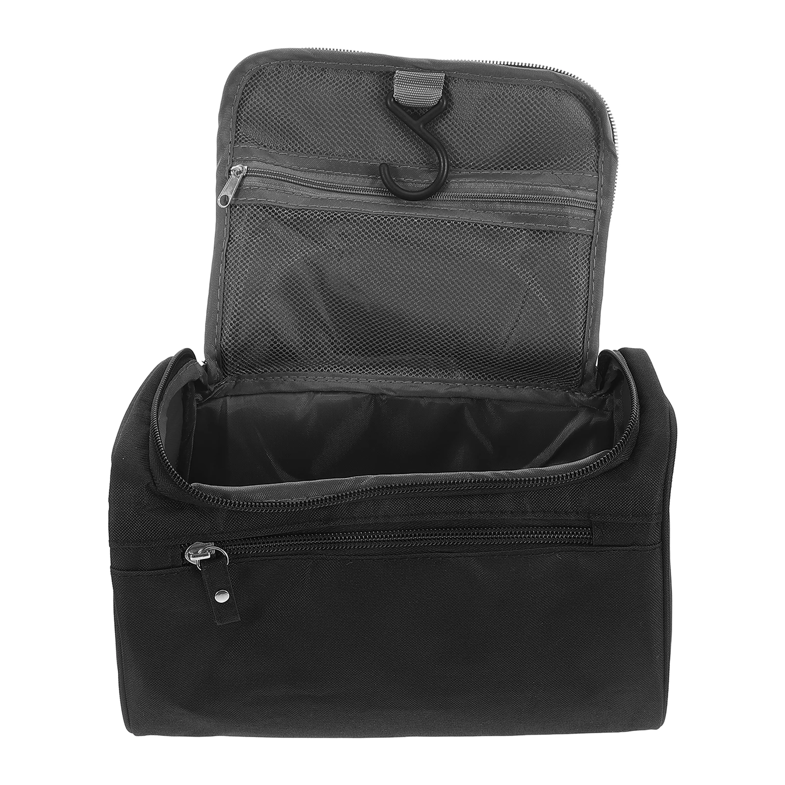 

Men's Toiletry Bag Large Capacity Waterproof Travel Wash Bag PU Storage Pouch Multilayer Compartments for Carry