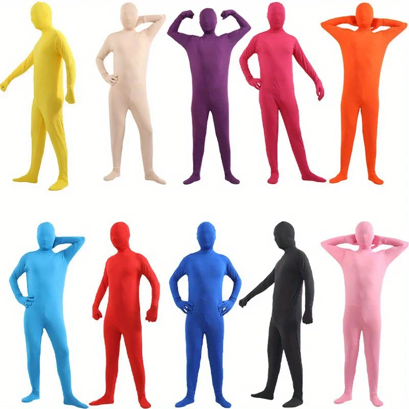 Men's One Piece Tight Fit Breathable Invisibility Clothing Invisible Man Performance Outfits