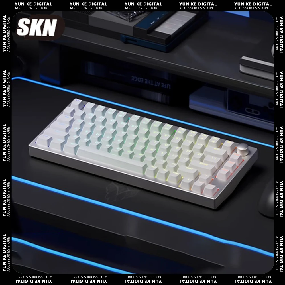 

SKN QingNiao 75HE Magnetic Switch Mechanical Keyboard Aluminium Alloy Three Mode Gamer Keyboard Customized Gaming Accessories