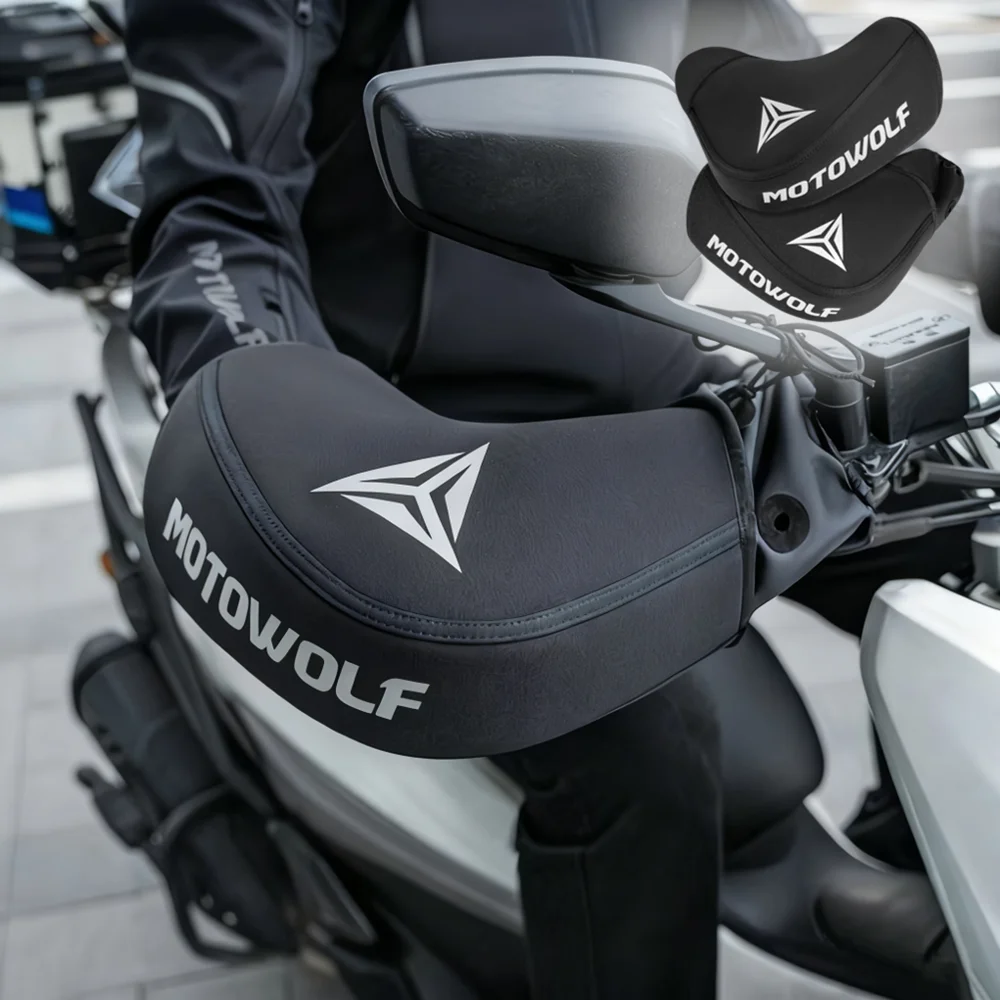 Motorcycle Scooter Bicycle Windproof Rainproof Winter Keep Warm Hot Protect Handlebar Handle Large Guard Cover Gloves