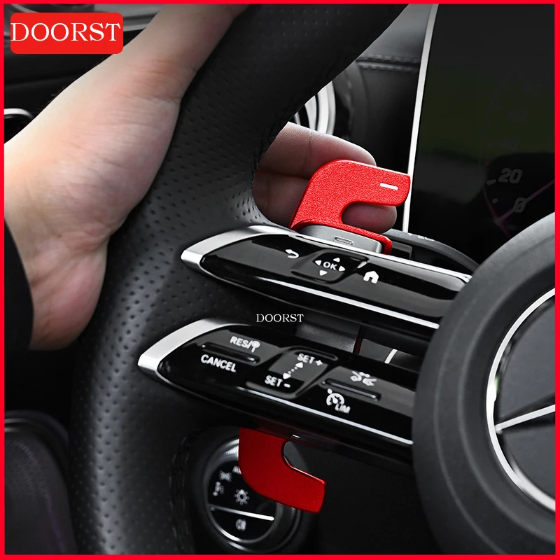 

For Mercedes Benz C E GLC S Class W206 W213 X254 W223 Steering Wheel Shift Paddle Shifter Extension Car Interior Accessories