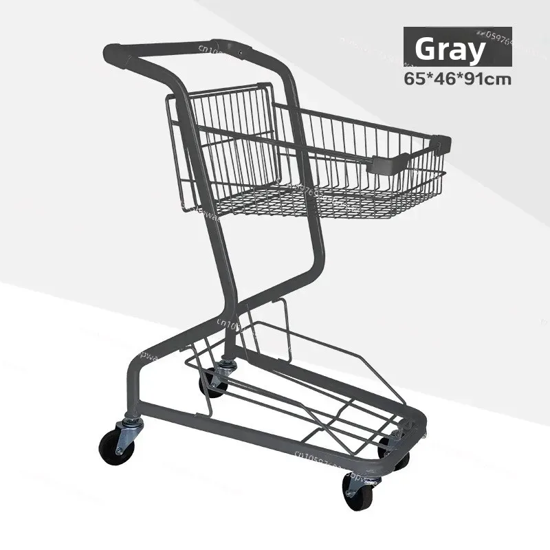 Internet Celebrity Supermarket Double Shopping Cart Grab Doll  Snack Shop Jewelry  Stall Convenience Store Ktv Camping Cart view 6