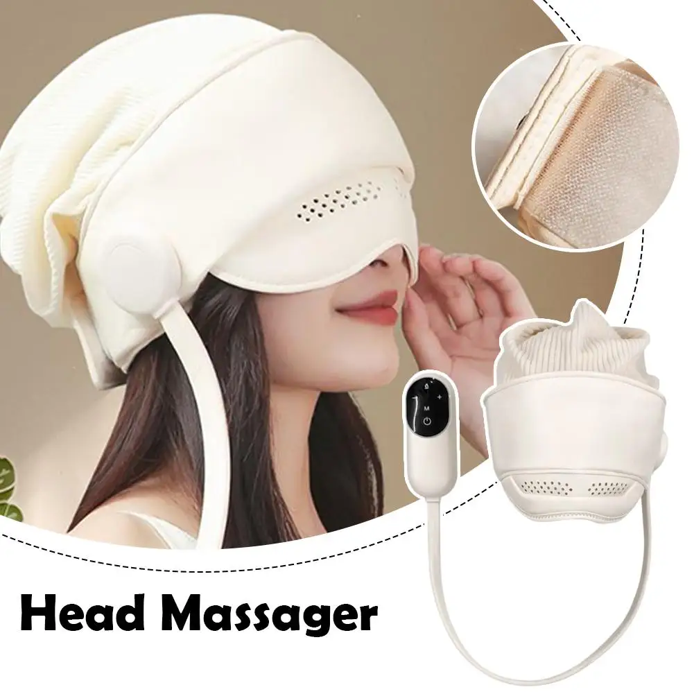 

Electric Head Massager Graphene Heating Air Pressure Technology Eye Hot Compress For Better Sleep Stress Relief