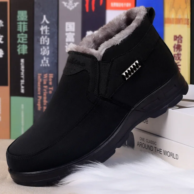 Boots Men\'s Snow Outdoor Men\'s Shoes Hot Style Men\'s Winter Boots Hiking Ankle Boots Waterproof Men\'s Shoes Work Shoes Footwear