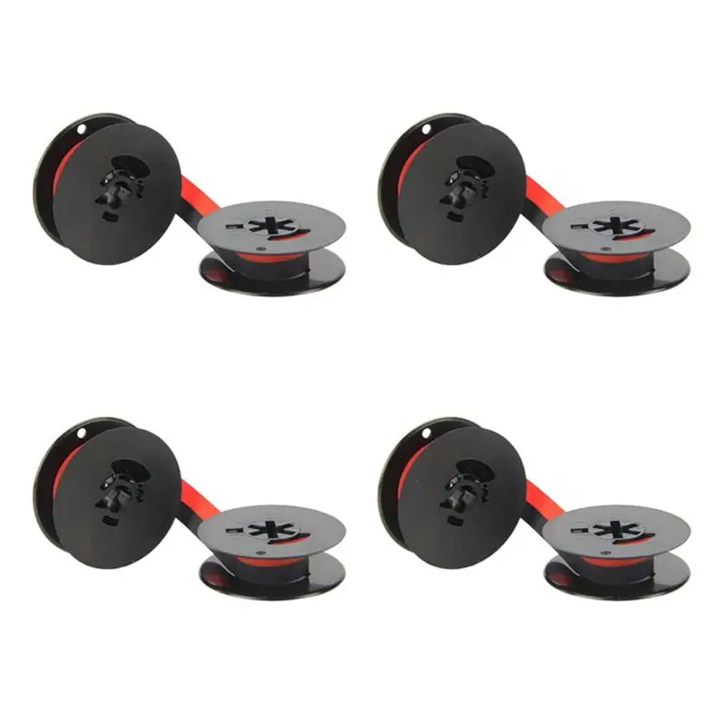 

Classic-4Pcs Typewriter Ribbon Twin Spool Typewriter Ribbon Ink Twin Spool Ink Replacement Part For Most Typewriter (Black&Red)