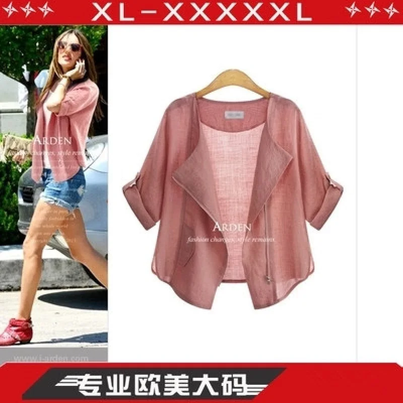 Coat women 2026 casual New summer slim solid-color sun-protective shirt cardigans jacket women's clothing