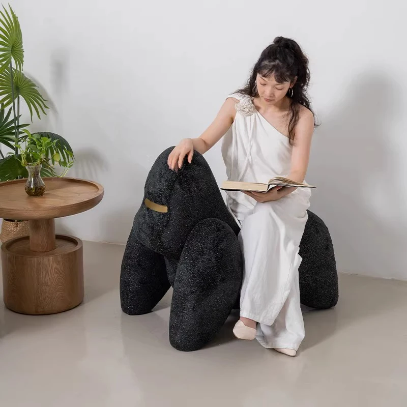 

Internet celebrity animal gorilla child seat lazy sofa leisure chair designer modern simple stool creative