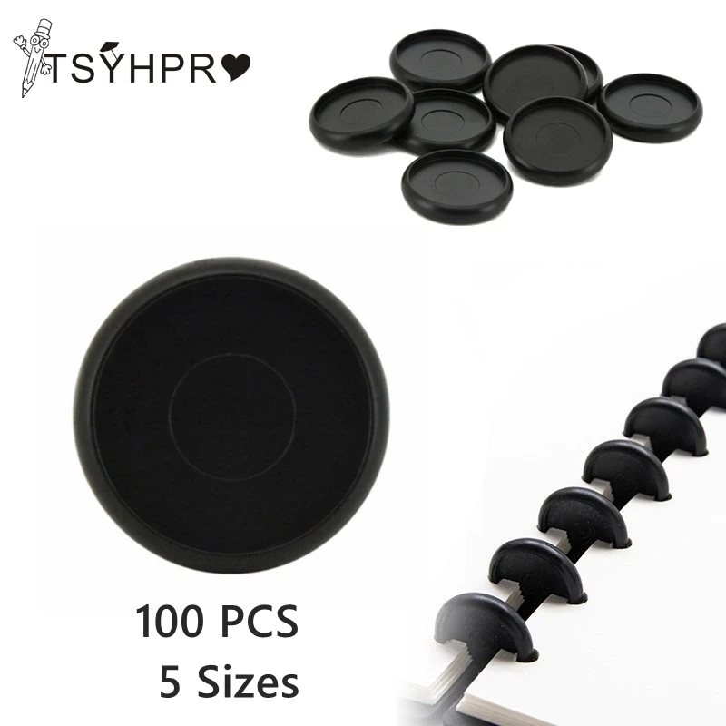 DISCBOUND DISCS 100 pcs Diy Discbound Discs for Notebooks/Planner 18mm/24mm/28mm/32mm/38mm Dicsbound Loose Leaf Binder Rings