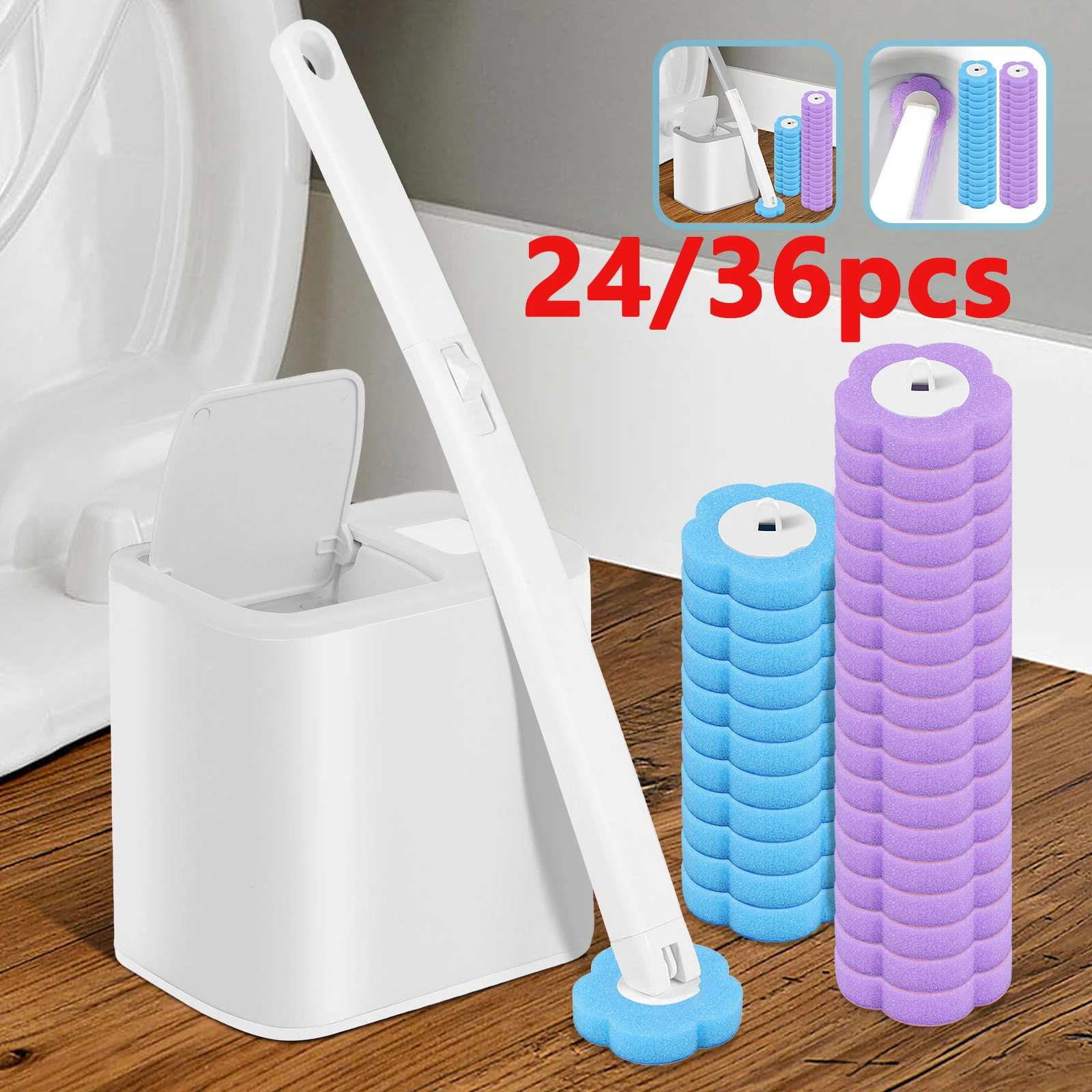 24/36 Pcs Toilet Br…
