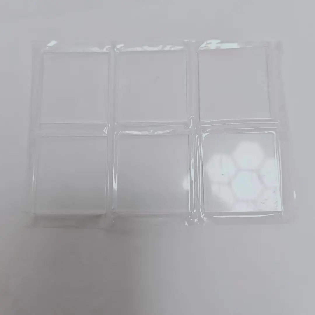 

6 шт., общий размер 50x50x2 мм, прозрачная пластина из кварцевого стекла с плавлением из кремнезема JGS2