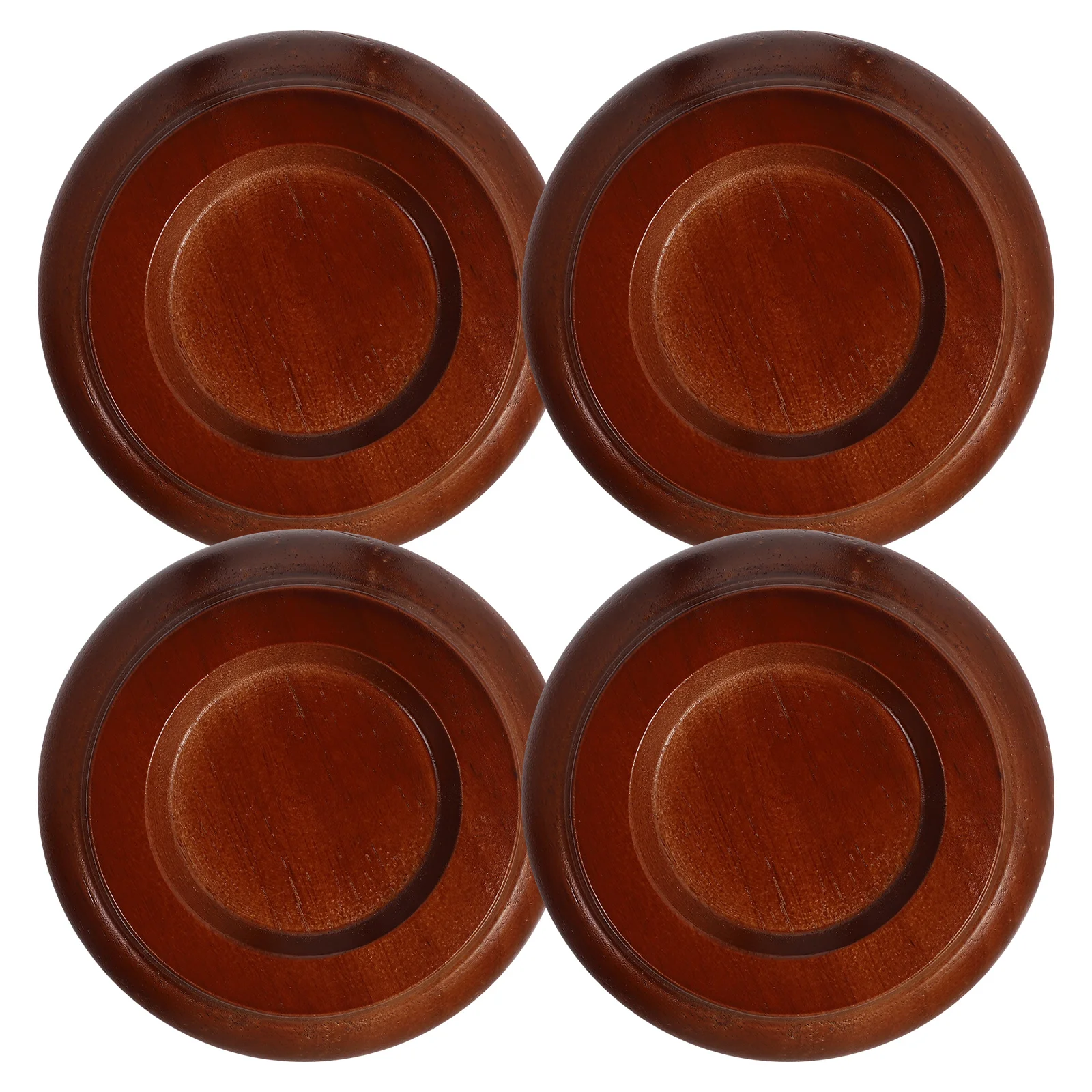 

4Pcs Wooden Piano Foot Pad Non-Slip Floor Protector Mat Brown Anti-Rust Shockproof Soundproof Grand Piano Accessory