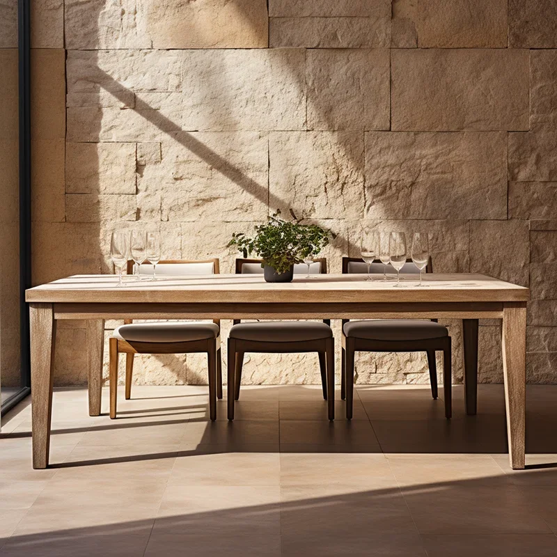 *---Scandinavian Design Recycled Rectangle Solid Wood Dining Table 6 8 10 Seat Restaurant Dining Table