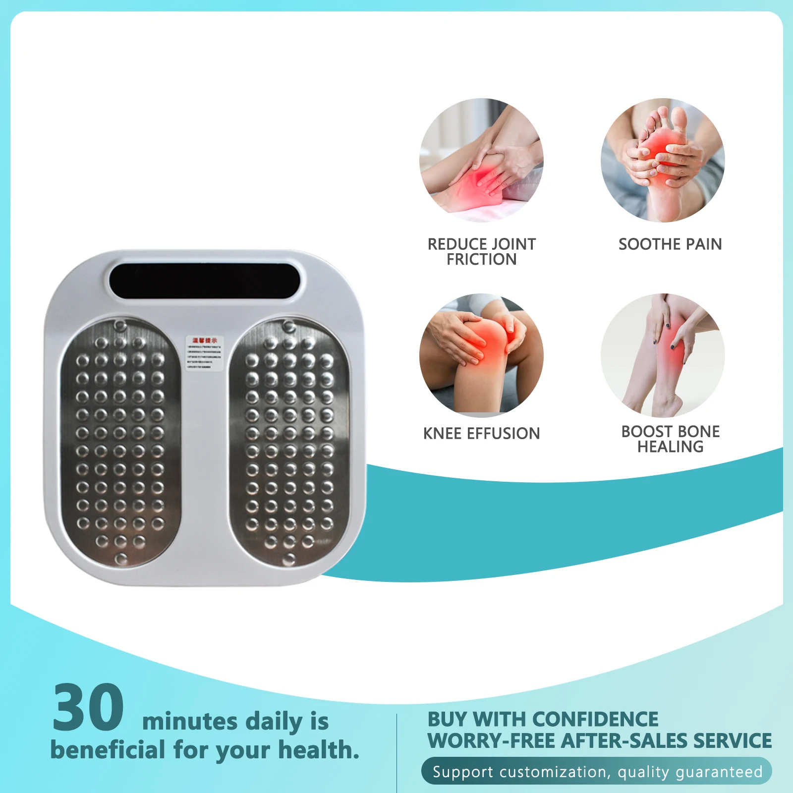 Tera P90 P100 Terahertz Bio-Energy Magnetisches Fußmassagegerät, Physiotherapiegerät zur Durchblutung für Gesundheit und Wellness