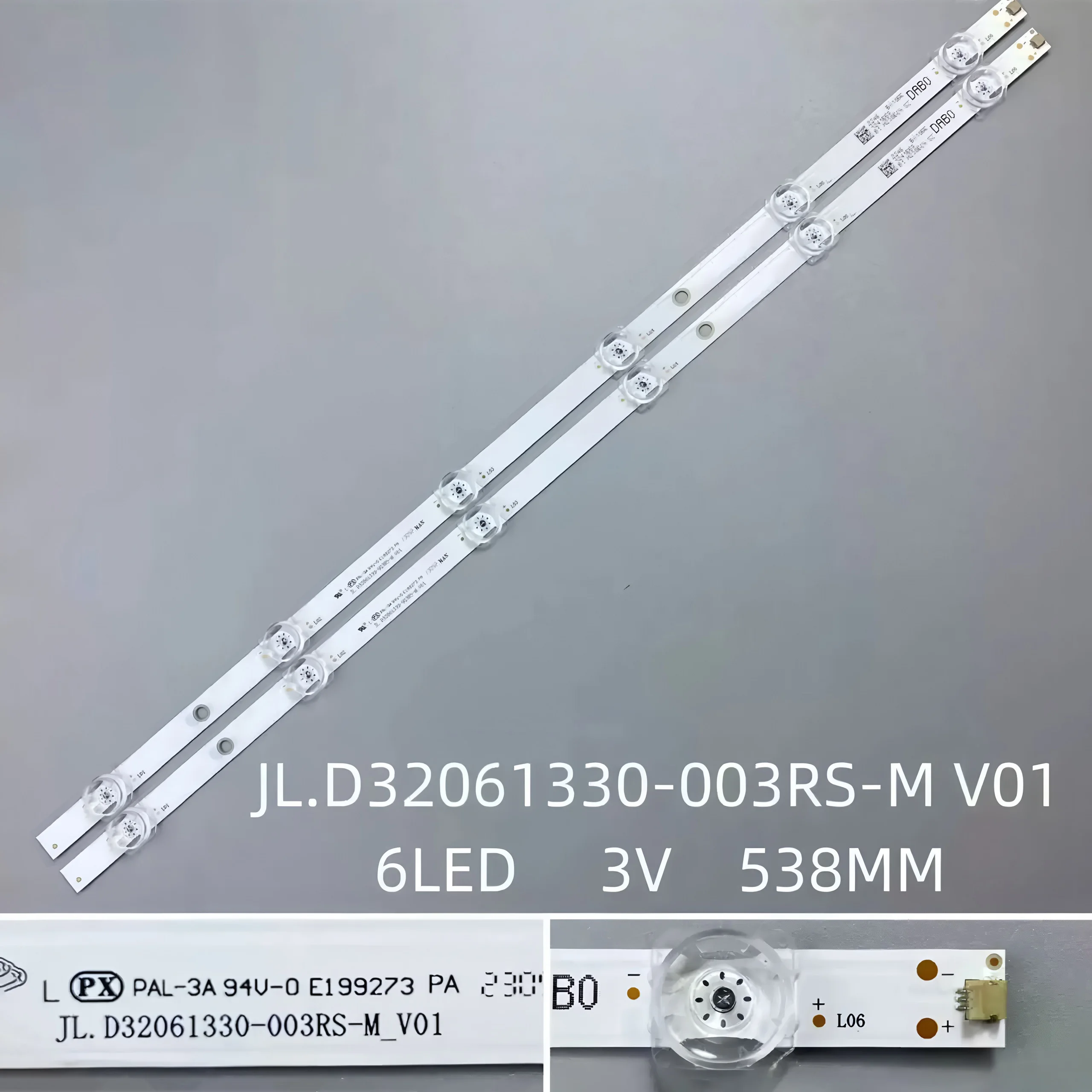 

2шт 538мм светодиодная подсветка для 32-дюймового телевизора JL.D32061330-003RS-M-V01