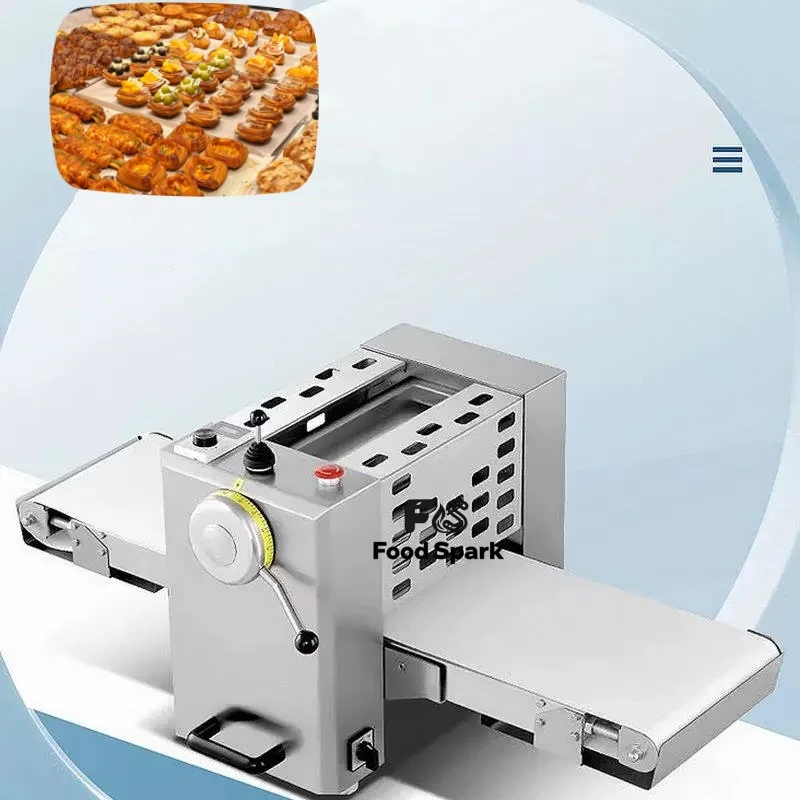 Raccortimento di fogli per pasticceria a soffio che produce pressa automatica per pasta per pizza in acciaio inossidabile per pane da tavolo e