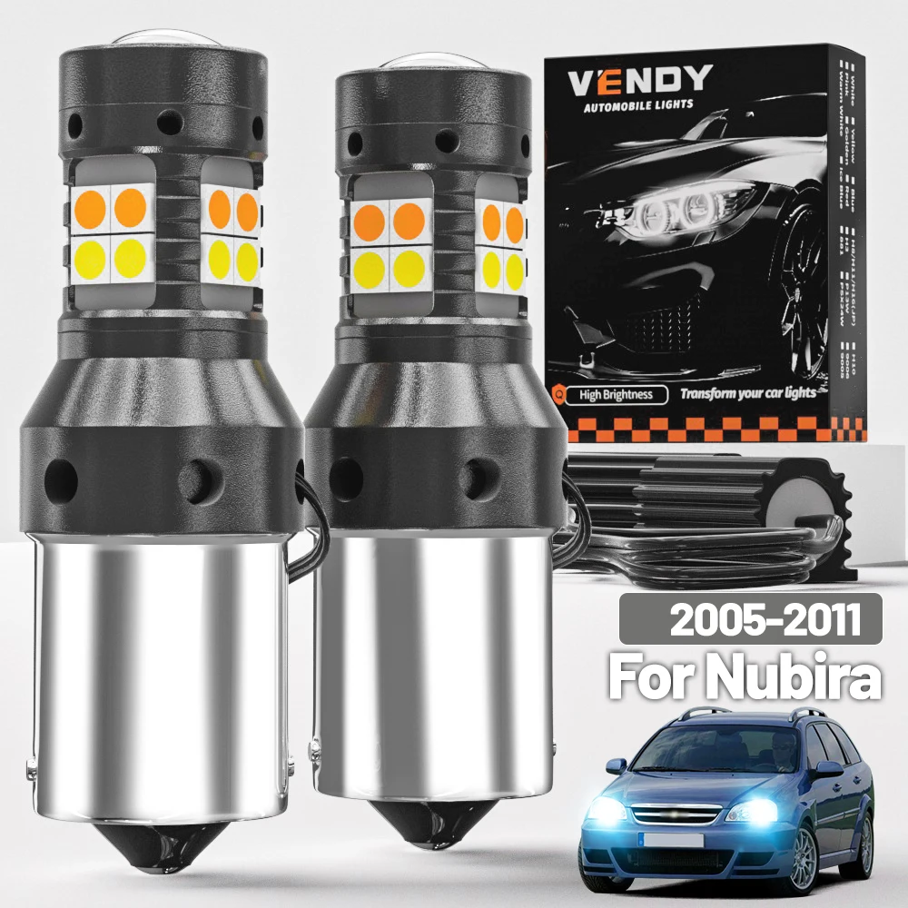

2pcs For Chevrolet Nubira 2005-2011 Dual Mode LED Turn Signal+Daytime Running Light DRL 2006 2007 2008 2009 Canbus Accessories