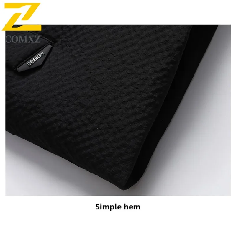 COMXZ Mens Down Jacket Premium Hooded Outdoor Working Thickened Warm Puffer Jacket Fashion Travel Lightweight Autumn Winter Coat