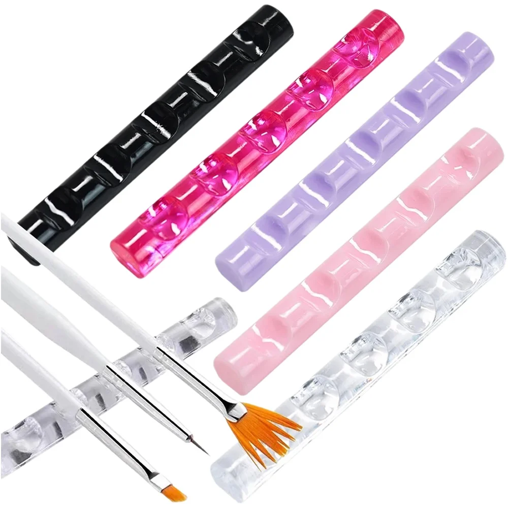 Porte-stylo pour Nail Art à 5 fentes, Design élégant, support de rangement facile pour organisateur de brosses à ongles