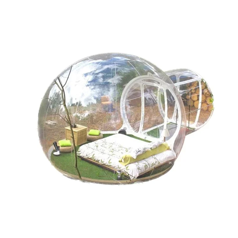 

Inflatable Bubble Tent for Outdoor, Large Tree Cabin, White Luxury, Shinny Pop Up, Transparent Igloo, 4m