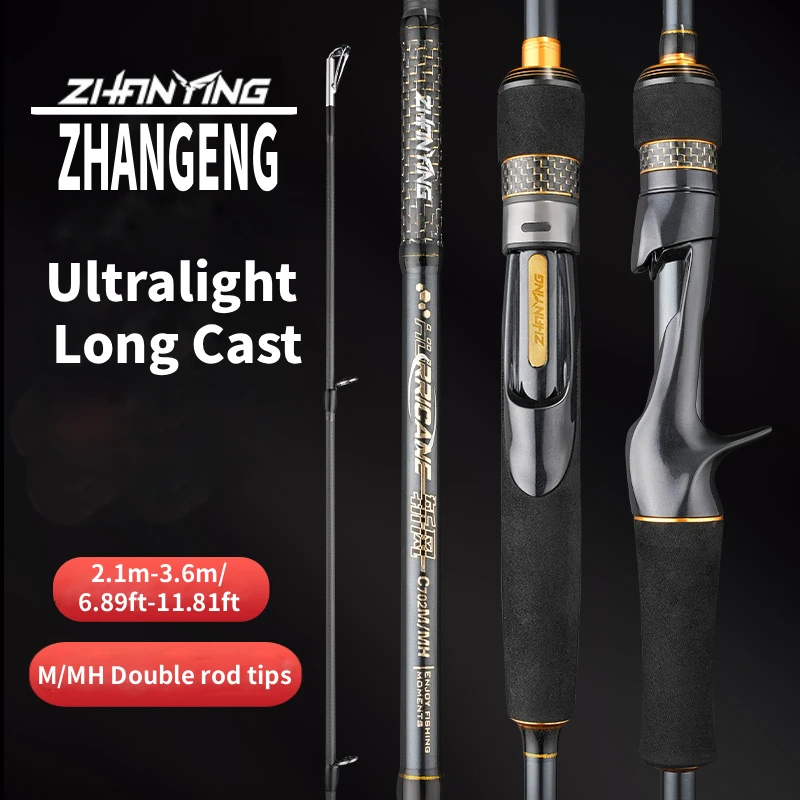 

ZHANYING ZHANFENG Lure Rod, M/MH Twin Tips, All-Round, Spinning/Casting, Multi-section portable, Long-Distance Bass & Pike Perch