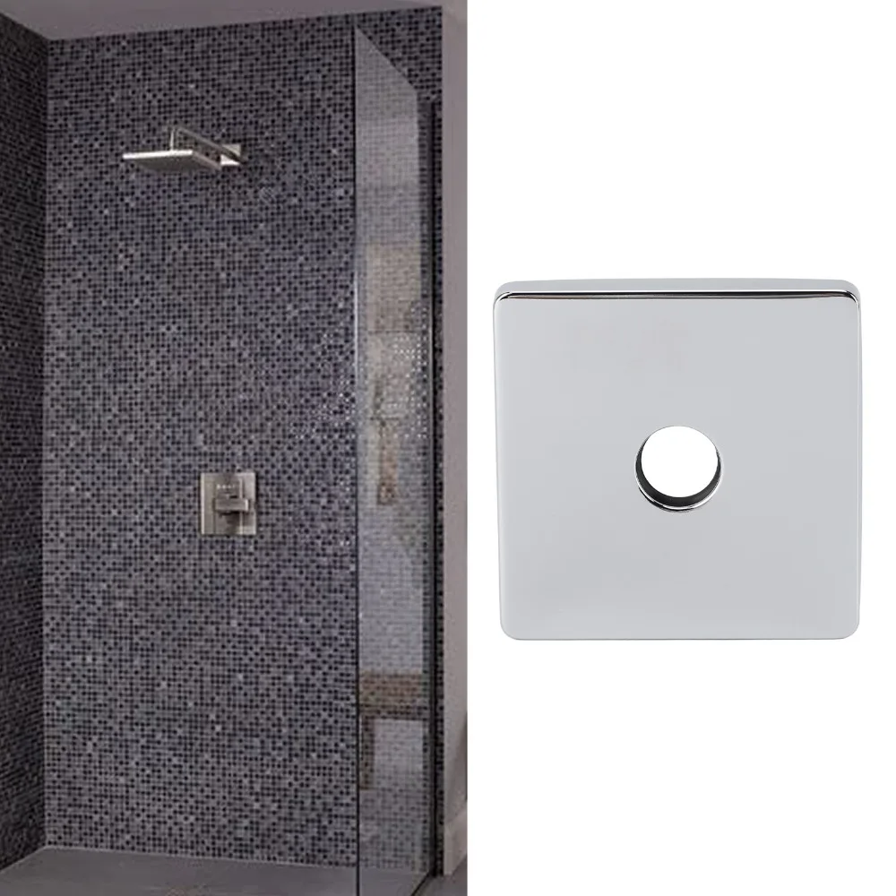 Square Shower Arm Cover Plate Extra Large Stainless Steel Shower Arm Flange 3.5 Inch Wall Mount Plumbing Cover Plate