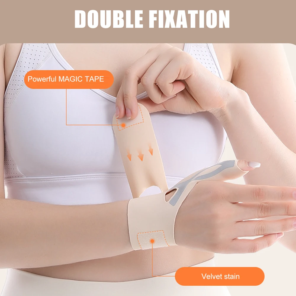 1pc Thumb Wrist Support Brace, Compression Sleeve for Arthritis Pain, Tendonitis,Sprains,Sports,Splint Liner, Left & Right Hands