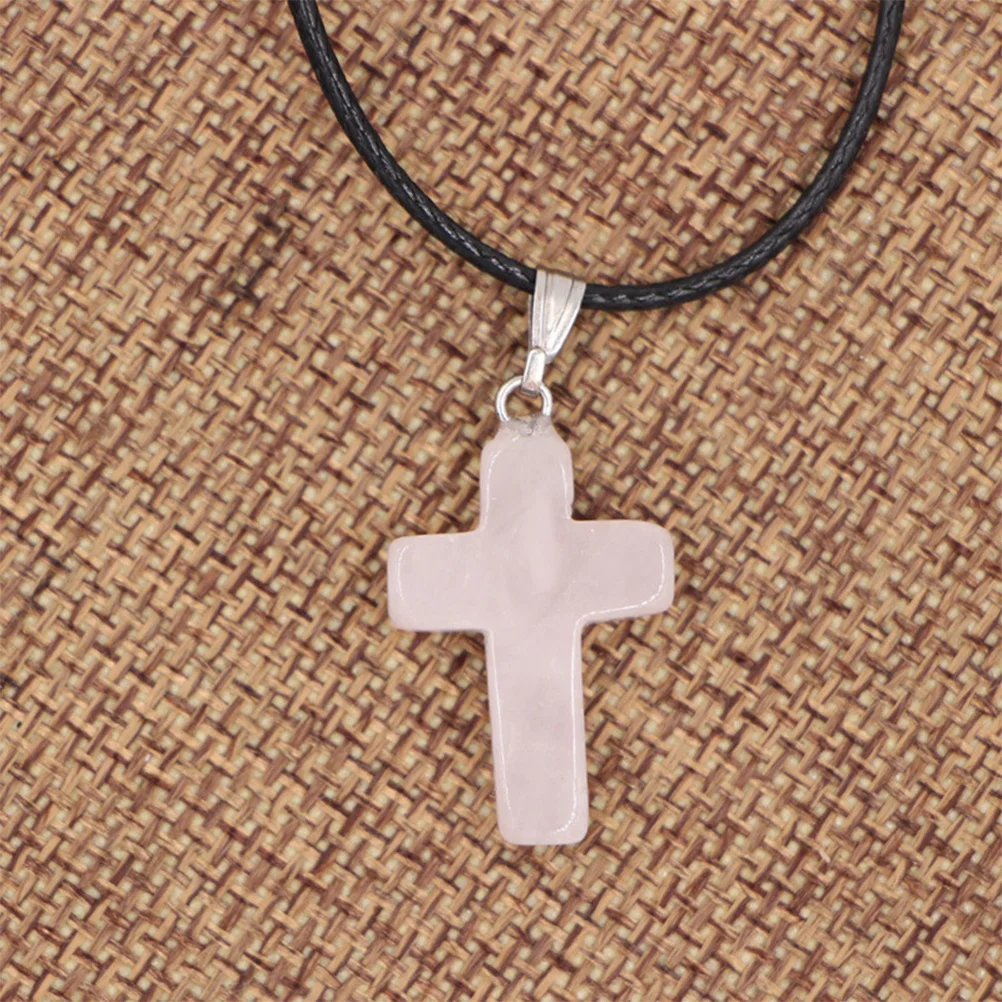 

10Pcs Crystal Cross Pendant Stone DIY Charm Set for Necklace Bracelet Jewelry Making Accessories Unique Gift Craft Supplies