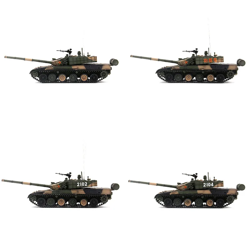 

1:72 China ZTZ-99A Main Battle Tank Jungle Three Color Alloy Finished Model Collection Ornaments
