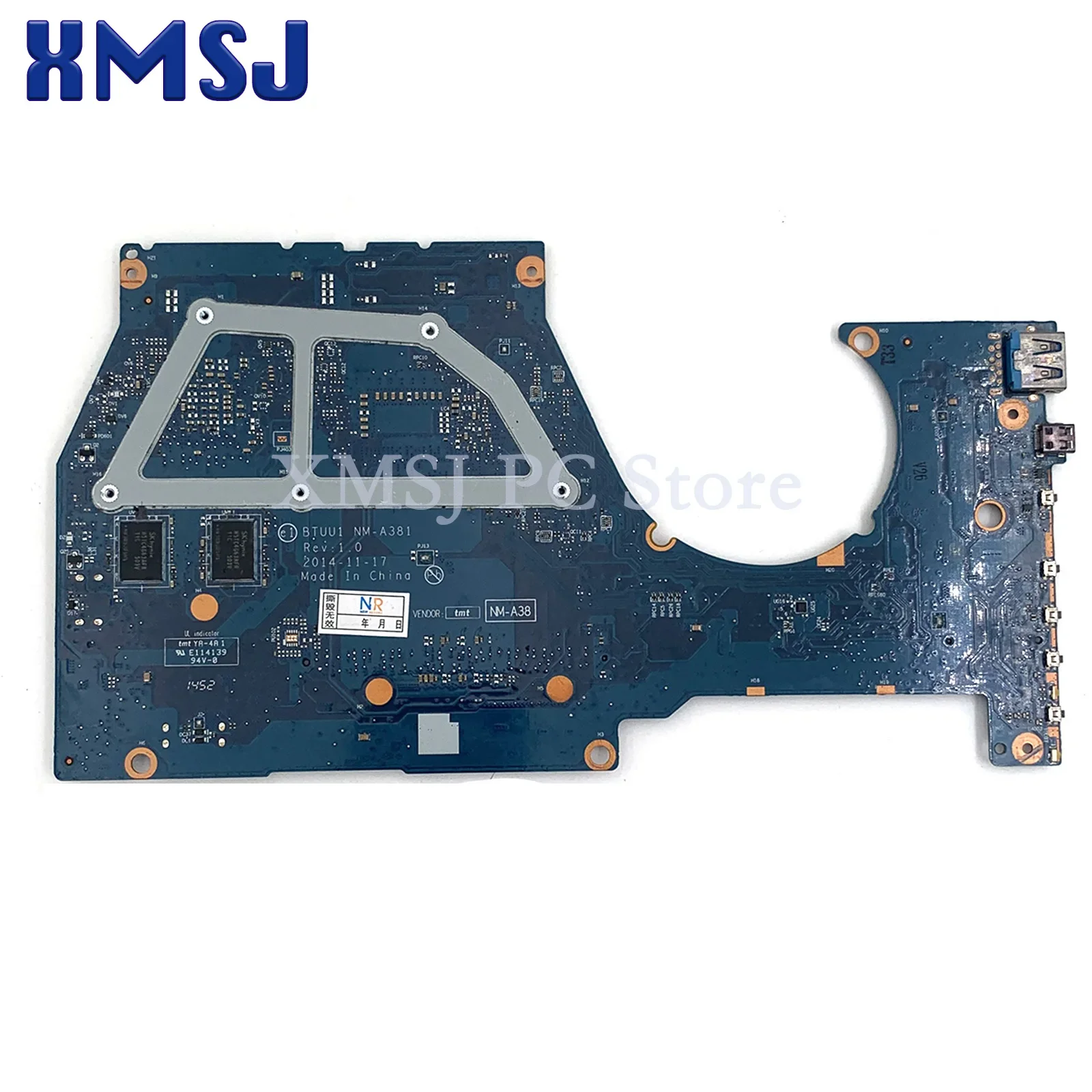 For Lenovo YOGA 3 14 YOGA3 14 Laptop motherboard With i3 i5 i7 CPU BTUU1 NM-A381 100% tested good free shipping