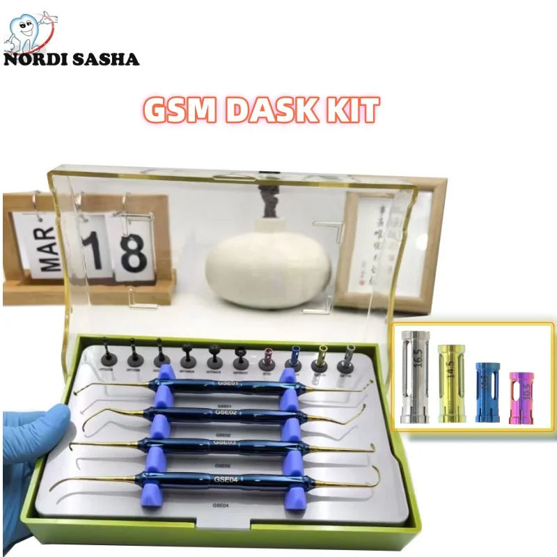 Dental DASK Sinus Lifting Elevation Solution Tool Dental ring Cutter Drills Gsmile Brand Advanced Sinus Dask Kit