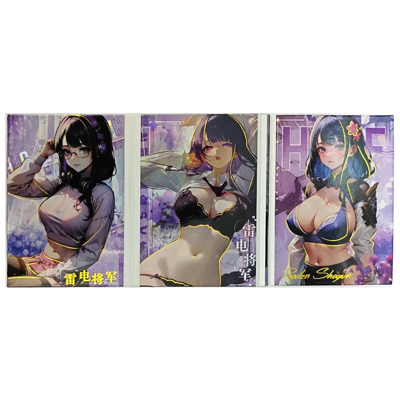 Anime Goddess Story Rare Fold Refraction Foil Shenhe Taiho Yoimiya Toys for boys Collectible Cards Christmas Birthday Present