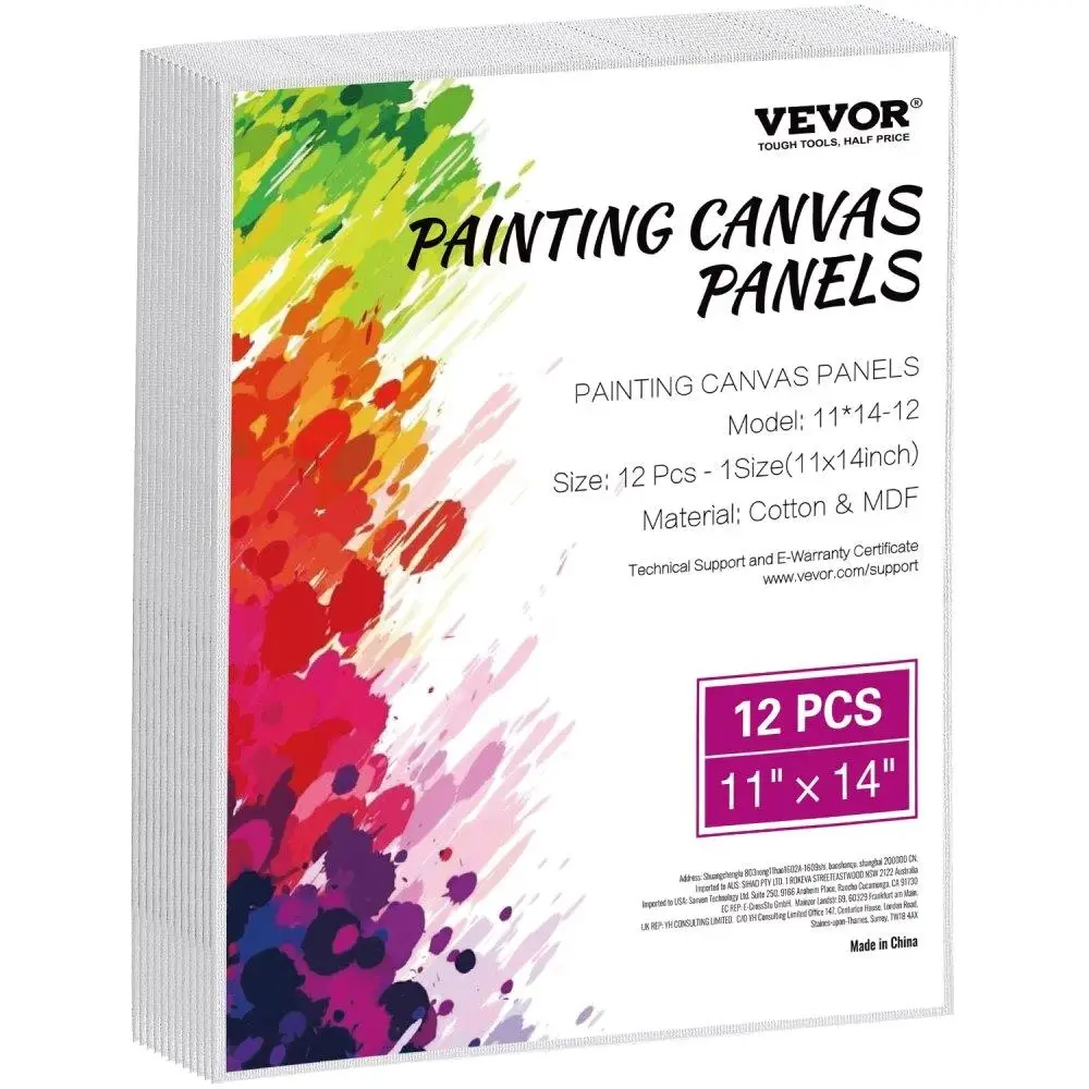 

12 Pack 11x14 inch Blank Canvases for painting