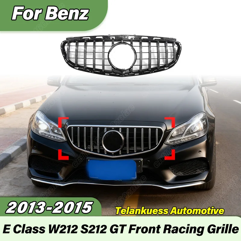 

For Mercedes Benz E Class W212 S212 E200 E250 2013 2014 2015 Automobile Front Bumper Air Intake Grille Body Modification Kit