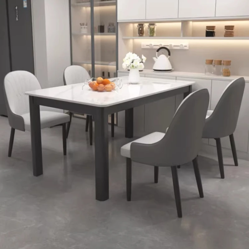 Luxury Mid Century Dining Table Restaurant Modern Designer Corner Dining Table Kitchen Coffee Mesas De Comedor Home Furniture