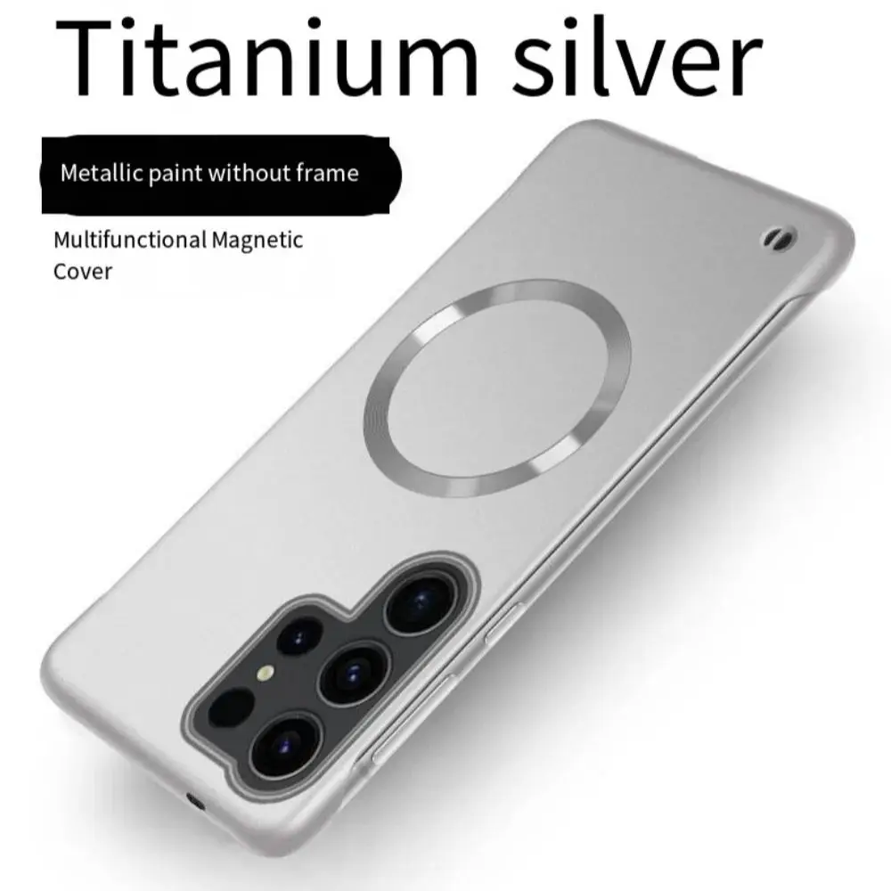 

New Luxury Matte Magnetic Case for Samsung S25 S24 S23 S22 Ultra S21 S20 Plus Capa for Samsung Note 20 Ultra Magsafe Phone Cover