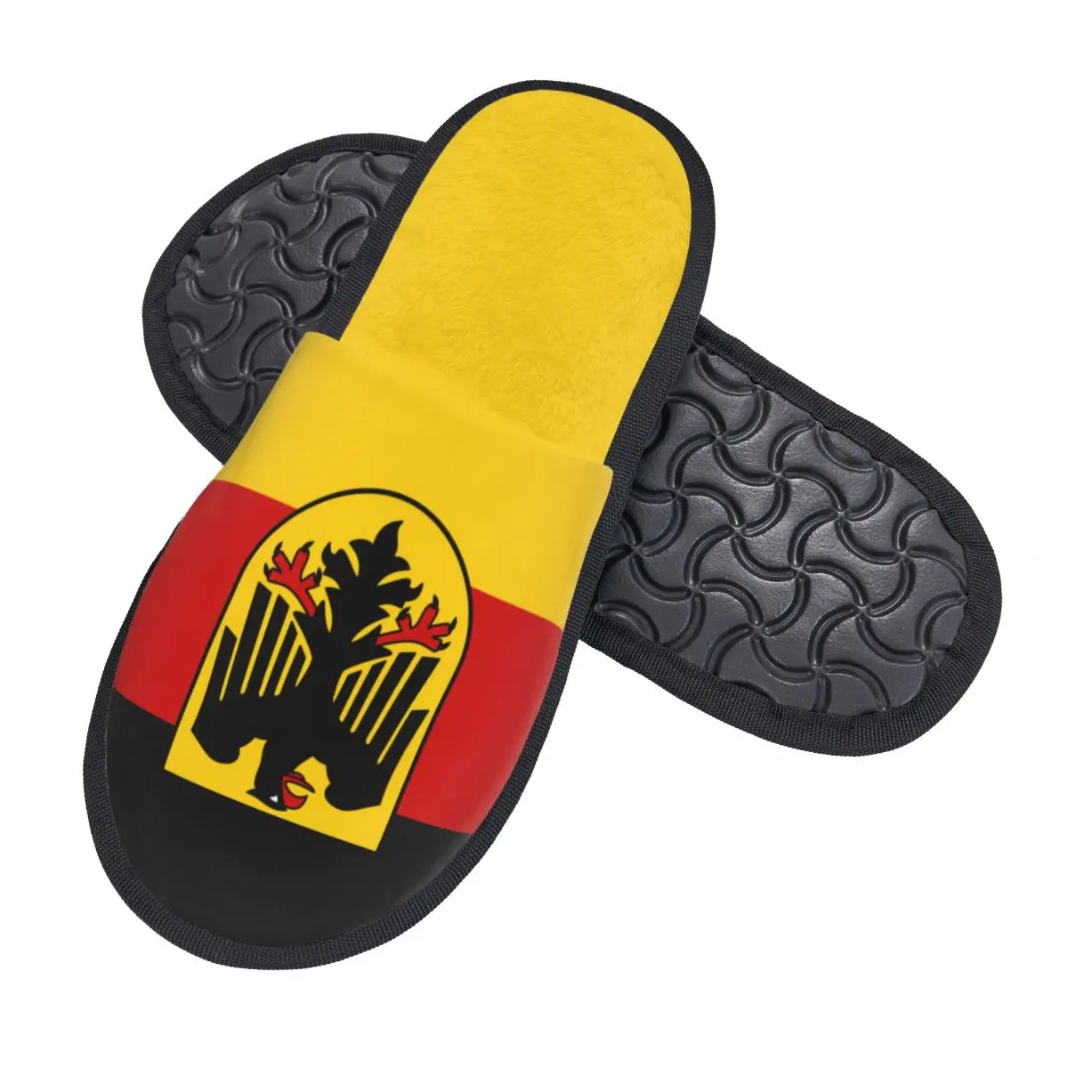 Custom Germany Flag Memory Foam Slippers Women Comfy Warm German Patriotic House Slippers