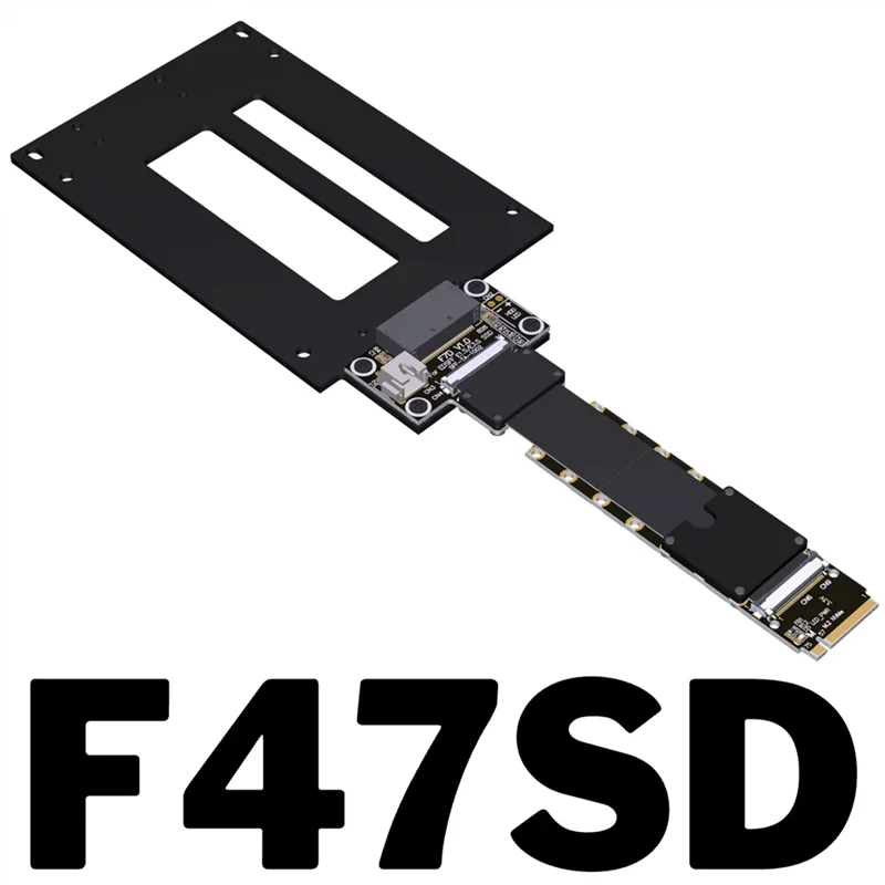 

TA-F47SD Удлинительный кабель M.2 Nvme To E1.S/E3.S SSD PCIE 5.0 X4 E1.S/E3.S (SFF-TA-1002) Удлинительный кабель для SSD-карты Nvme
