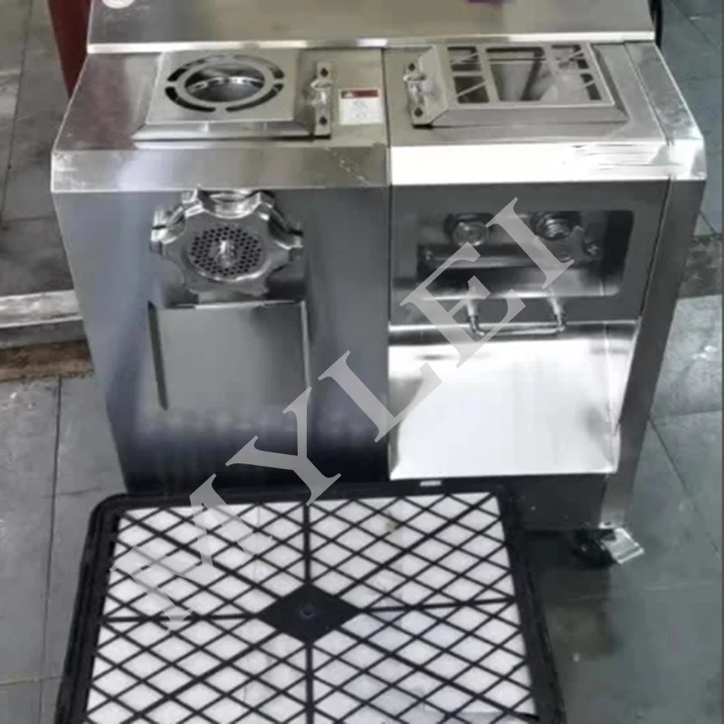 Multifunctional Stainless Steel Commercial Electric Meat Grinder, Meat Slicing and Mincing
