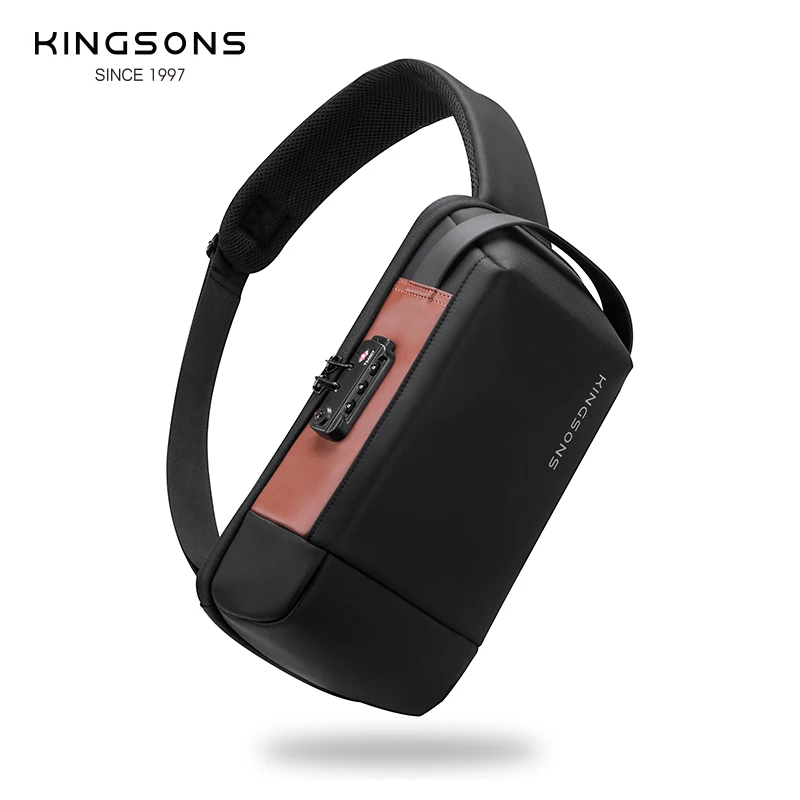 Kingsons Multifunctional Anti-theft Men Sling Backpack&Handbag&Shoulder Bag&Crossbody Bag 9.7 inch iPad Bag USB Charging Port