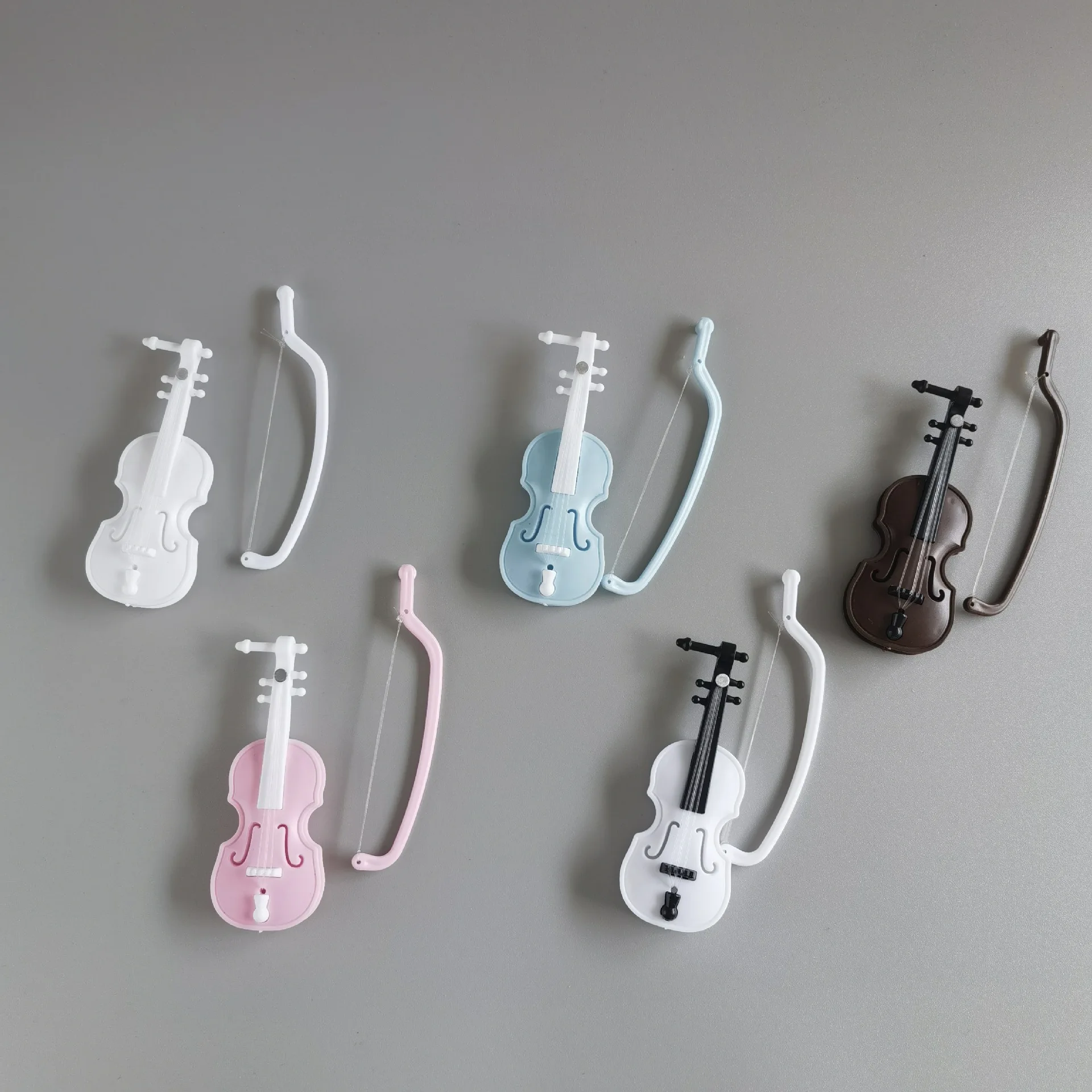 Simulated Miniature Model Violin Piano Role-playing Scene Figurines DIY Resin Clay Decorations Desktop Accessories