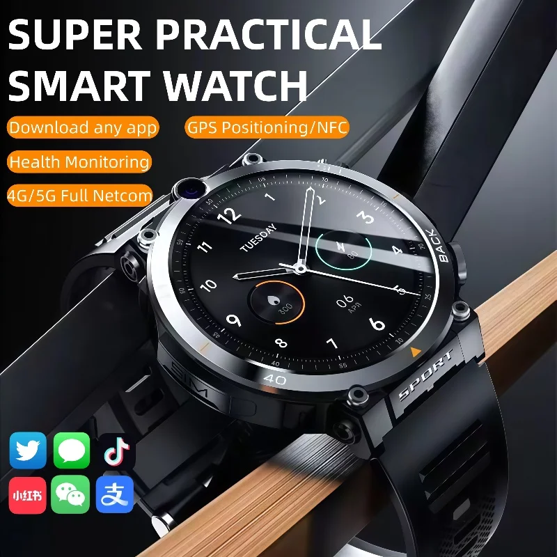 

H10 Smart Watch4GNet Global WIFI with Multifunctional Sports Round Screen Smartwatch NFC Positioning for Fitness Tracker
