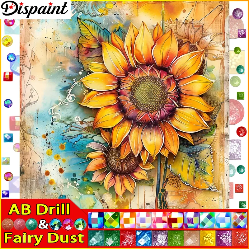 Dispaint Fairy Dust AB Diamond Painting Full Square/Round Drill 5D DIY 