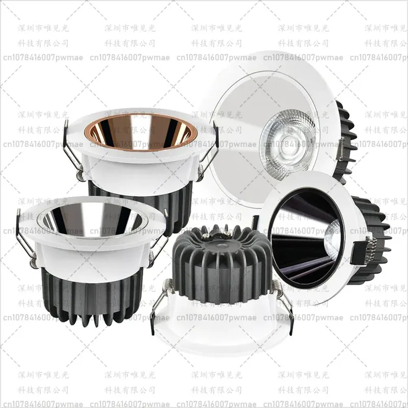 

Dimmable LED Spotlight Recessed Ac220v Cob Ceiling Downlight Home Decor Lamp Lighting Lights 7w 12w Bedroom Aisle Down Light 24