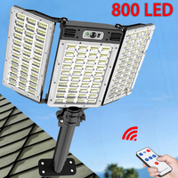 Super Bright 800 LED Solar Street Lamp Outdoor Motion Sensor Waterproof Solar Power Lights Yard Country House Garden Wall Light