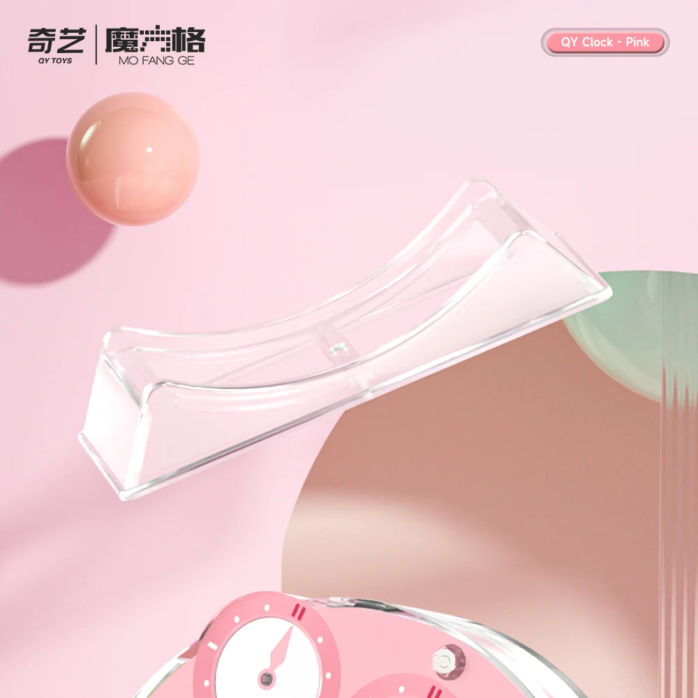 [Picube] QiYi Chuanshi クロック サクラピンク キューブ 磁気マジックパズルキューブ パズル 学習教育パズルキューブ おもちゃ フィジェット
