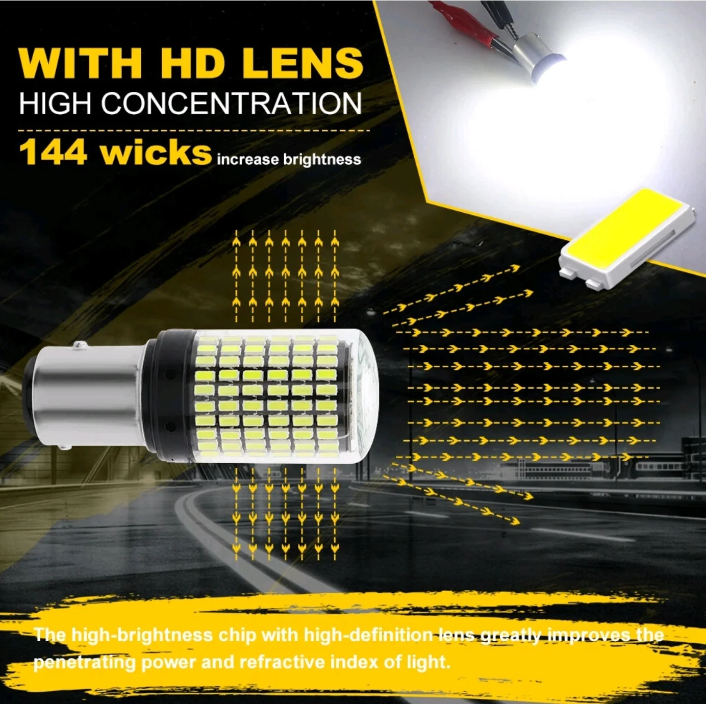 4X 1157 BAY15D LED Canbus 144 - Led Tail Light Bulb Canbus ulasan dan harga